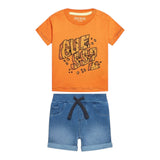 Guess Completo 2 Pezzi T-Shirt-Bermuda per Neonato I3GG01K8HM3 ARANCIONE GUESS 