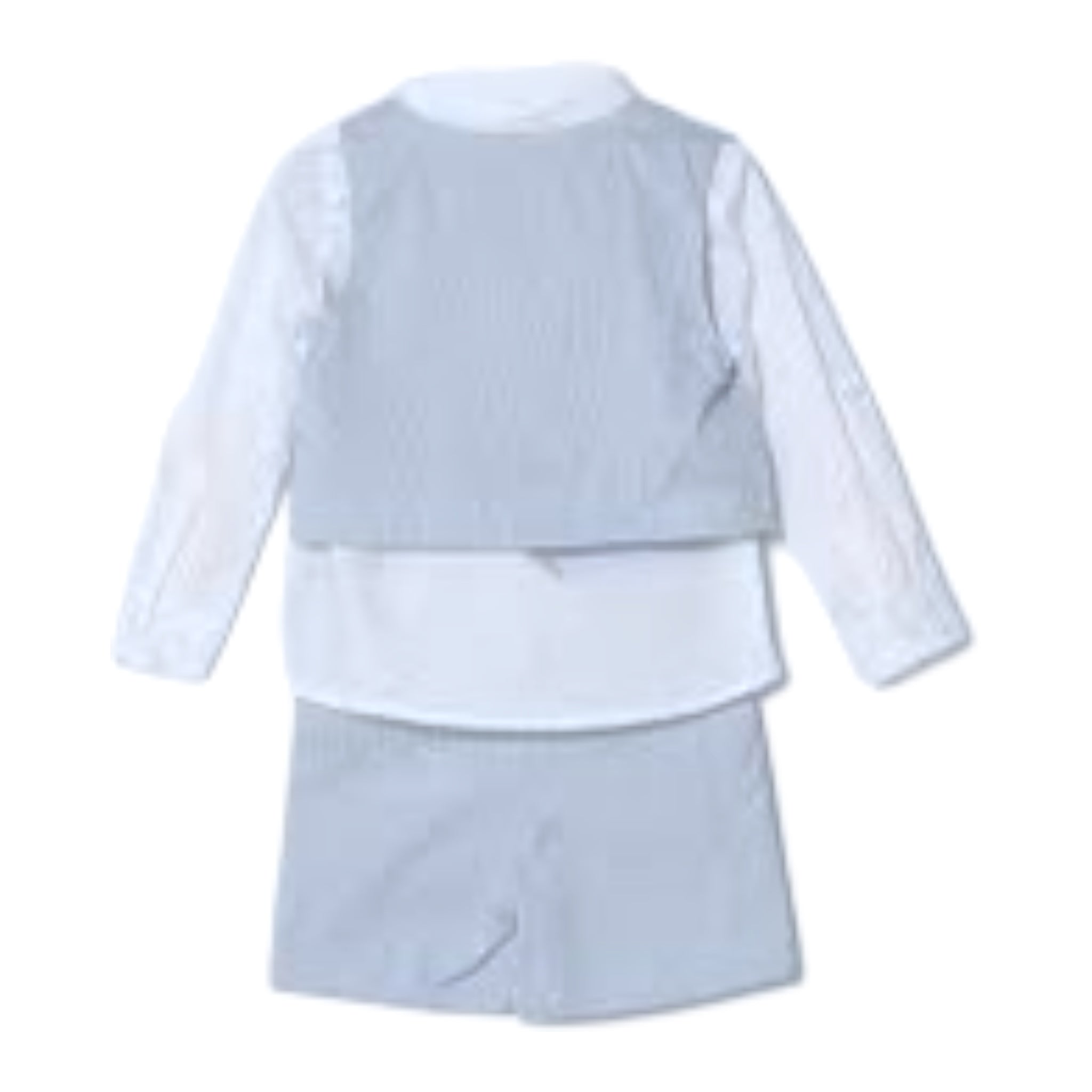 Guess Completo 3 Pezzi Camicia-Gilet-Bermuda per Neonato I3RG13WF7I0 AZZURRO GUESS 