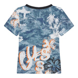Guess Completo Tinta Unita 2 Pezzi T-Shirts-Bermuda per Neonato I5GG11K8HM4 AZZURRO GUESS 