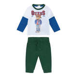 Guess Completo 2 Pezzi Shirt-Bermuda per Neonato I5RG04K8HM4 VERDE GUESS 