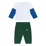 Guess Completo 2 Pezzi Shirt-Bermuda per Neonato I5RG04K8HM4 VERDE GUESS 
