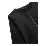 Guess Giubbino In Ecopelle Modello Crop con Zip per Bambina J4RL06WE8D0 NERO GUESS 