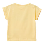 Guess T-Shirt Girocollo Tinta Unita con Applicazione per Bambina J5GI09K6YW4 GIALLO GUESS 