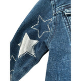 Guess Giubbino In Denim Tinta Unita con Stelle per Bambina K2RL00D4M90 BLU GUESS 