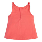 Guess Canotta Girocollo Tinta Unita con Stampa per Neonata K3GI06K6YW0 FUXIA GUESS 