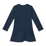 Guess Abito Manica Lunga Tinta Unita con Stampa per Bambina K3YK13KA6W4 BLU GUESS 