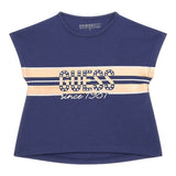 Guess T-Shirt Tinta Unita Girocollo con Stampa per Neonata K4GI01K6YW4 BLU GUESS 
