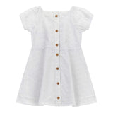 Guess Abito Mezza Manica Tinta Unita In Pizzo Sangallo per Neonata K4GK02WG680N BIANCO GUESS 
