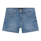 Guess Shorts Tinta Unita In Denim per Neonato K4RD09D4CA0 AZZURRO GUESS 