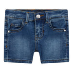 Guess Bermuda Tinta Unita In Denim per Neonato K4RD09D4CA0 BLU GUESS 
