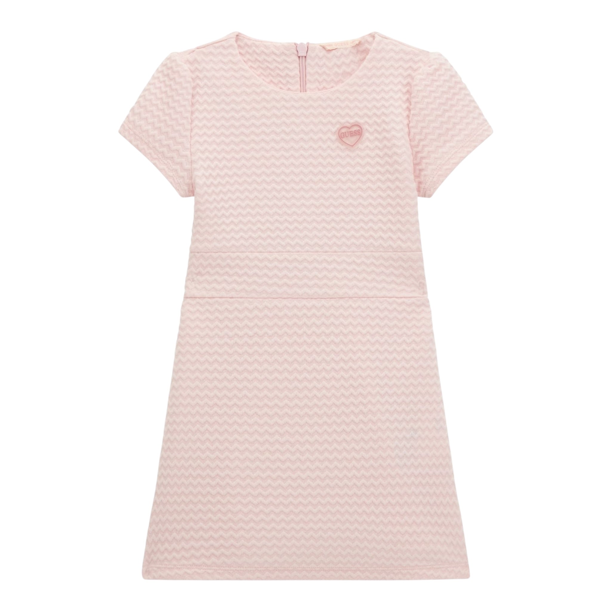 Guess Abito Tinta Unita con Logo per Bambina K4RK12KC3A0 ROSA GUESS 