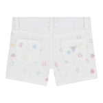Guess Short Tinta Unita con Ricami per Neonata K5GD15WH630 BIANCO GUESS 