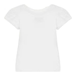Guess T-Shirt Girocollo Tinta Unita con Stampa per Bambina K5GI01K6YW4X BIANCO GUESS 