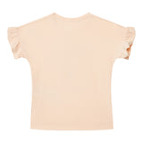 Guess T-Shirt Gircollo Tinta Unita con Stampa per Neonata K5GI02K6YW4X ROSA GUESS 