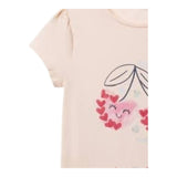 Guess T-Shirt Girocollo Tinta Unita con Stampa per Neonata K5GI03K6YW4 ROSA GUESS 