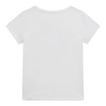Guess T-Shirt Girocollo Tinta Unita con Stampa per Bambina K5GI08K6YW4XXJ BIANCO GUESS 