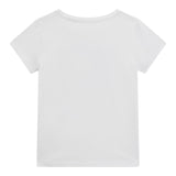 Guess T-Shirt Girocollo Tinta Unita con Stampa per Bambina K5GI08K6YW4XXJ BIANCO GUESS 