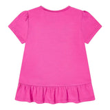Guess T-Shirt Girocollo Tinta Unita con Logo per Bambina K5GI10K6YW4 FUXIA GUESS 