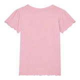 Guess T-Shirt Girocollo Tinta Unita con Logo per Bambina K5GI15K6YW4 ROSA GUESS 