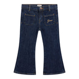 Guess Jeans Tinta Unita con Girovita Regolabile per Bambina K5RA03D4MS0 BLU GUESS 