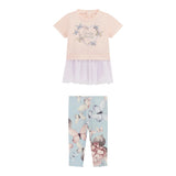 Guess Completi 2 Pezzi T-Shirt-Leggins per Bambina K5RG05KAN04 ROSA GUESS 
