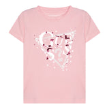 Guess T-Shirt Girocollo Tinta Unita con Logo per Bambina K5RI00K6YW4XXJ ROSA GUESS 