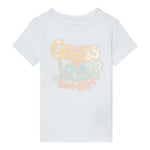 Guess T-Shirt Girocollo Tinta Unita con Stampa per Neonata K5RI06K6YW4 BIANCO GUESS 