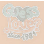 Guess T-Shirt Girocollo Tinta Unita con Stampa per Bambina K5RI06K6YW4J ROSA GUESS 