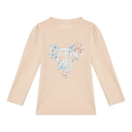 Guess Shirt Girocollo Tinta Unita con Stampa per Neonata K5RI08K6YW4 ROSA GUESS 