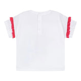 Guess T-Shirt Girocollo Tinta Unita con Stampa per Bambina K5RI12K6YW4XXJ BIANCO GUESS 