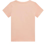 Guess T-Shirt Tinta Unita con Stampa E Paillettes per Neonata K5RI16K6YW4XN ROSA GUESS 