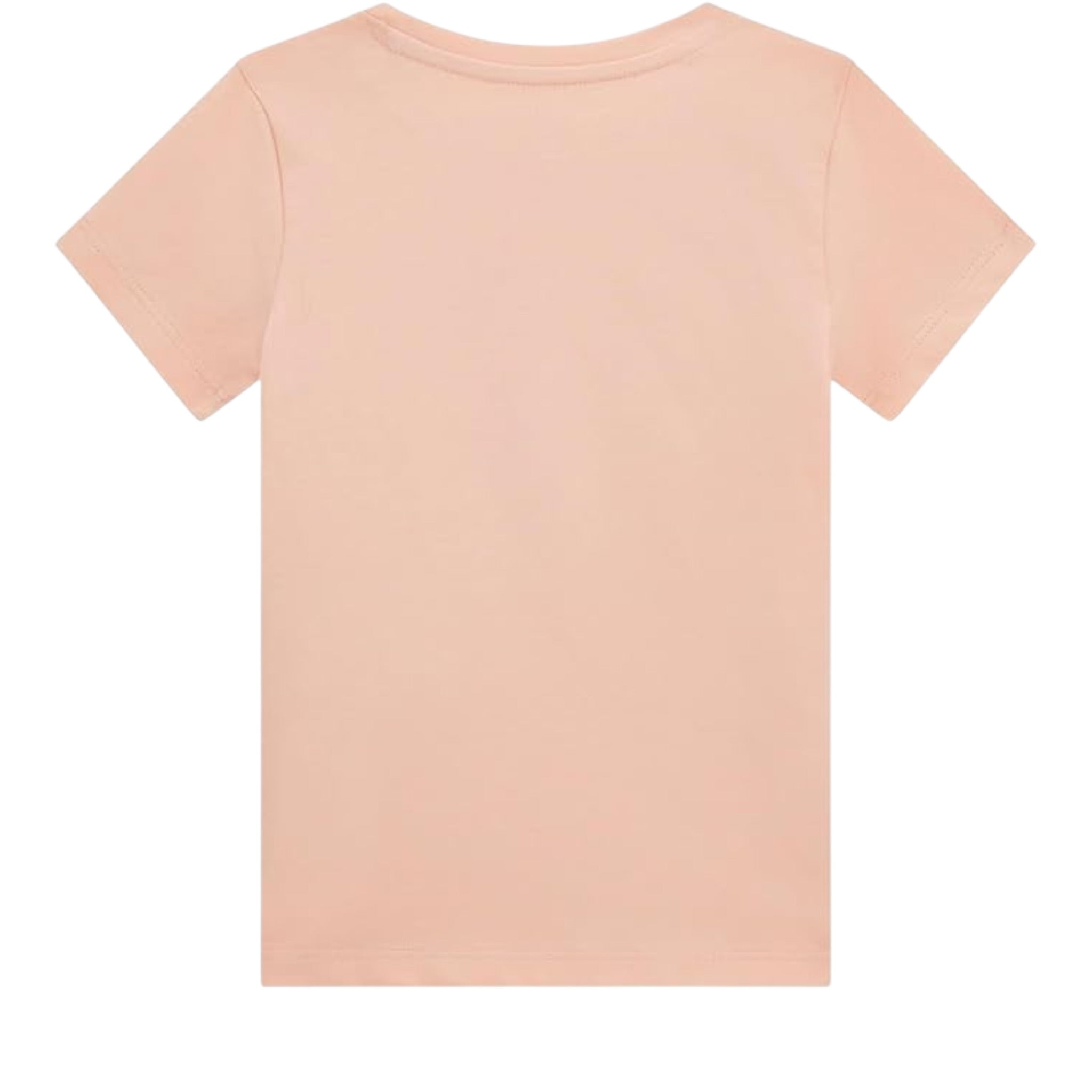 Guess T-Shirt Tinta Unita con Stampa E Paillettes per Bambina K5RI16K6YW4X ROSA GUESS 