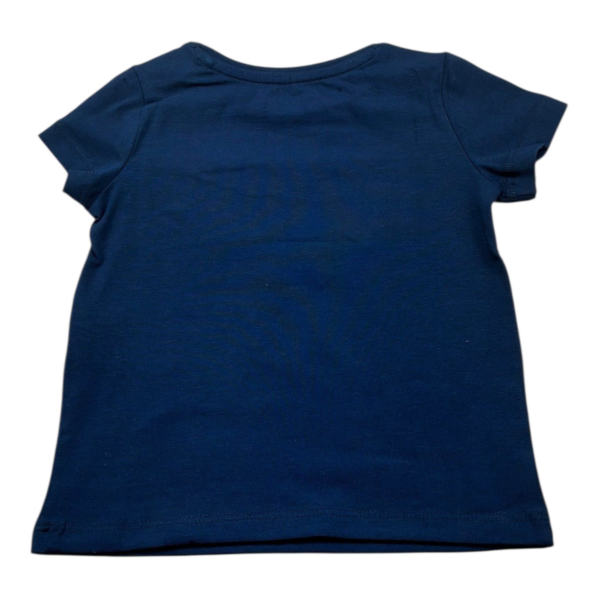 Guess T-Shirt Gircollo Tinta Unita con Stampa per Neonata K5RI176YW4 BLU GUESS 