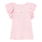 Guess T-Shirt Tinta Unita con Tulle per Neonata K5RI22K6YW4NXX ROSA GUESS 