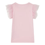 Guess T-Shirt Tinta Unita con Tulle per Neonata K5RI22K6YW4NXX ROSA GUESS 