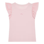 Guess T-Shirt Tinta Unita con Tulle per Bambina K5RI22K6YW4 ROSA GUESS 