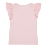 Guess T-Shirt Tinta Unita con Tulle per Bambina K5RI22K6YW4 ROSA GUESS 