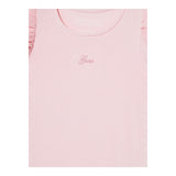 Guess T-Shirt Tinta Unita con Tulle per Bambina K5RI22K6YW4 ROSA GUESS 