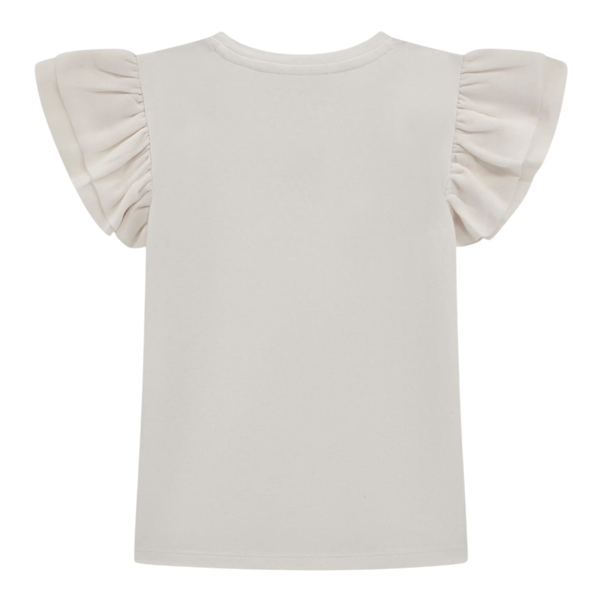 Guess T-Shirt Tinta Unita con Tulle per Bambina K5RI22K6YW4XJ BIANCO GUESS 