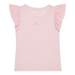 Guess T-Shirt Tinta Unita con Tulle per Bambina K5RI22K6YW4XJ ROSA GUESS 
