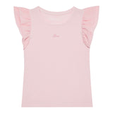 Guess T-Shirt Tinta Unita con Tulle per Bambina K5RI22K6YW4XJ ROSA GUESS 