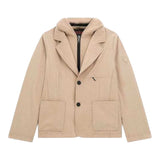 Guess Giacca Tinta Unita con Cappuccio per Bambino L4RL03WFK BEIGE GUESS 