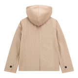 Guess Giacca Tinta Unita con Cappuccio per Bambino L4RL03WFK BEIGE GUESS 