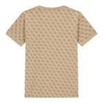 Guess T-Shirt Girocollo Tinta Unita con Stampa Logo per Bambino L4YI47J1314 BEIGE GUESS 
