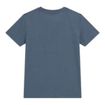 Guess T-Shirt Girocollo Tinta Unita con Stampa per Bambino L5RI12K8HM4 BLU GUESS 