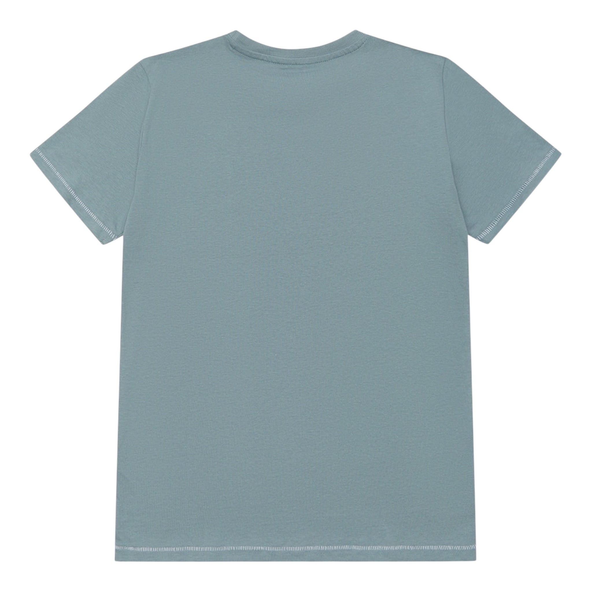 Guess T-Shirt Tinta Unita con Stampa per Bambino L5RI22K8HM4 AZZURRO GUESS 
