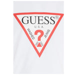 Guess Shirt Girocollo Tinta Unita con Logo per Bambino L84I29K8HM0 BIANCO GUESS 