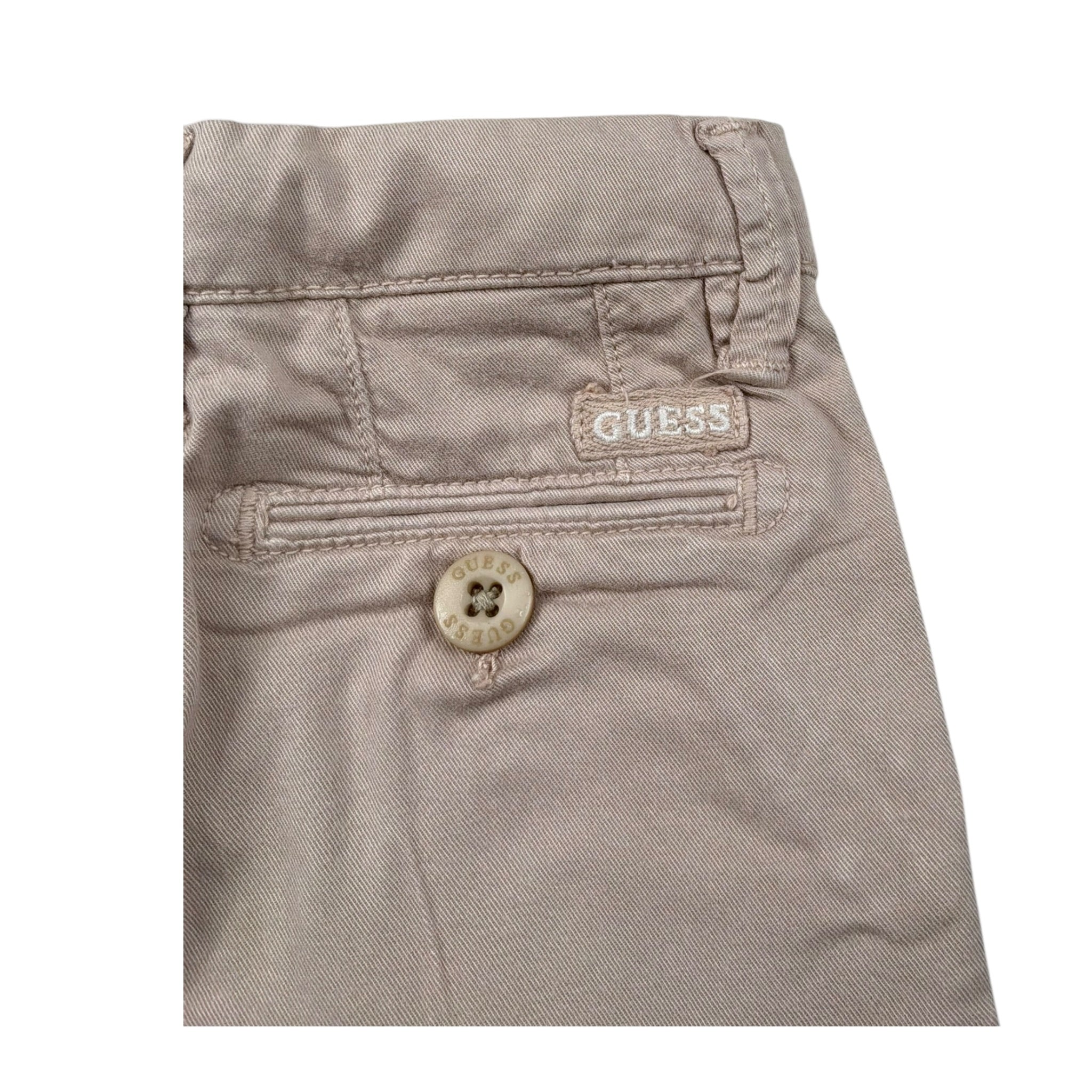 Guess Bermuda Tinta Unita con Girovita Regolabile per Neonato N3GD11WFBY3NX BEIGE GUESS 