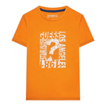 Guess T-Shirt Tinta Unita con Stampa per Neonato N3GI00K8HM0 ARANCIONE GUESS 