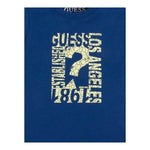Guess T-Shirt Tinta Unita con Stampa per Neonato N3GI00K8HM0 BLU GUESS 